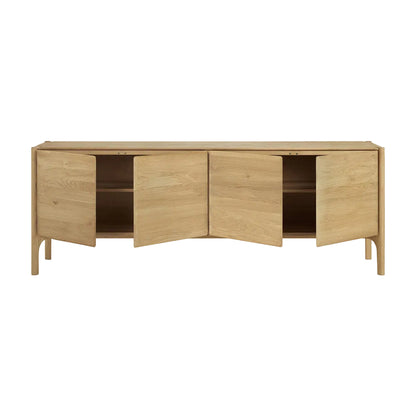 ethnicraft dressoir pi 4 deuren open massief eiken
