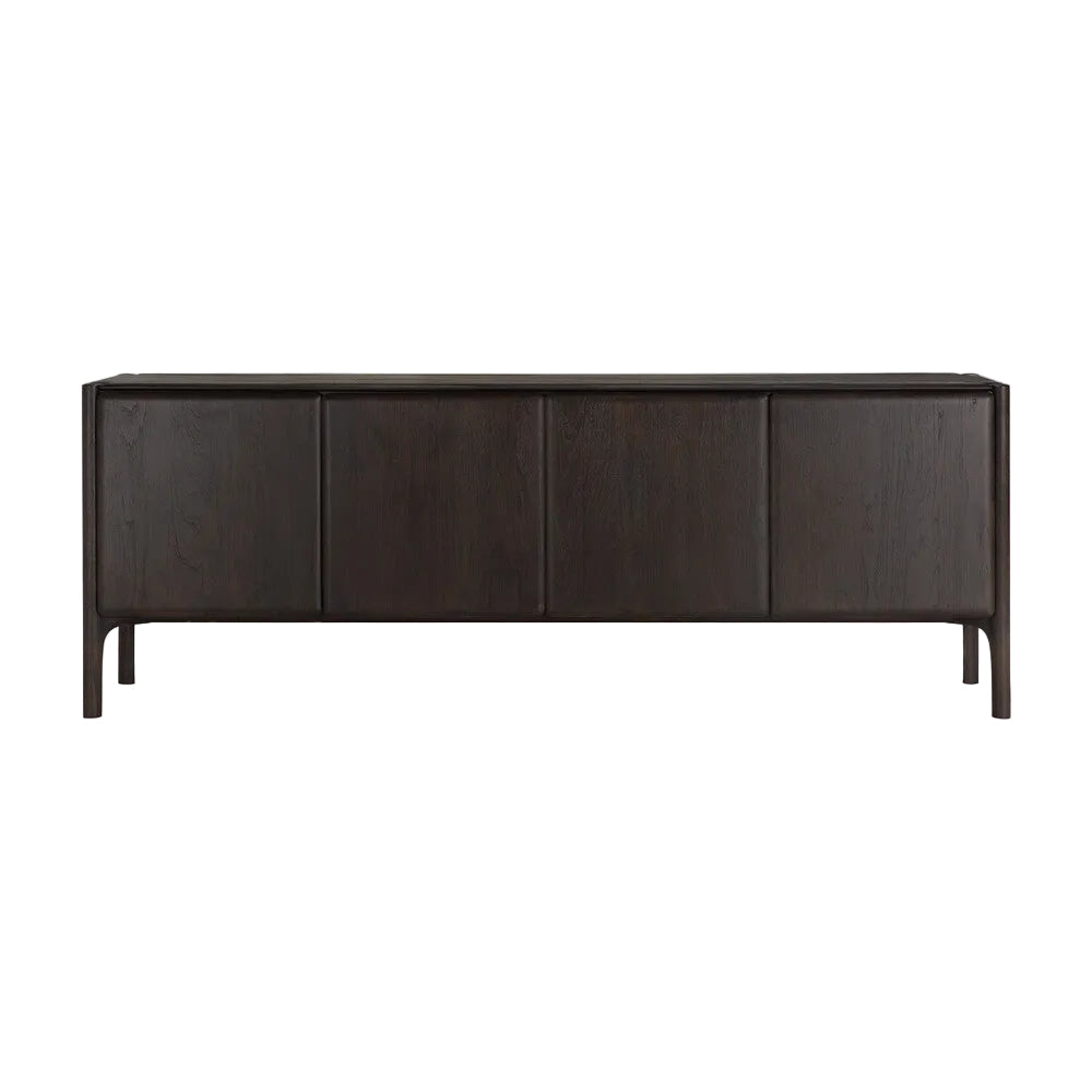 ethnicraft dressoir pi teak donkerbruin vernis 4 deurs