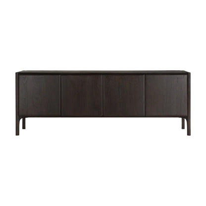 ethnicraft dressoir pi teak donkerbruin vernis 4 deurs
