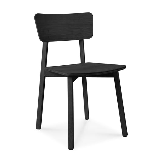 Ethnicraft dining chair Casale black oak