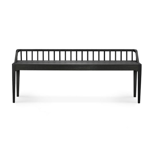 Ethnicraft bench Spindle black oak