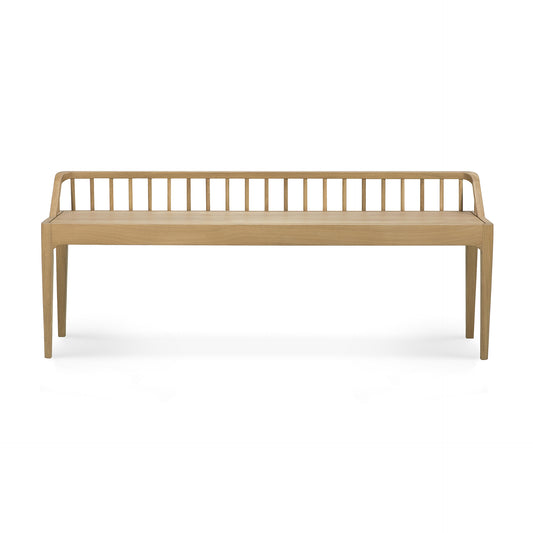 Ethnicraft bench Spindle oak
