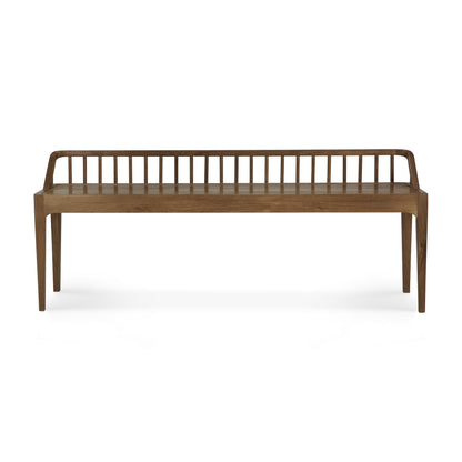 Ethnicraft bench Spindle recycled teak