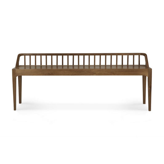 Ethnicraft bench Spindle recycled teak