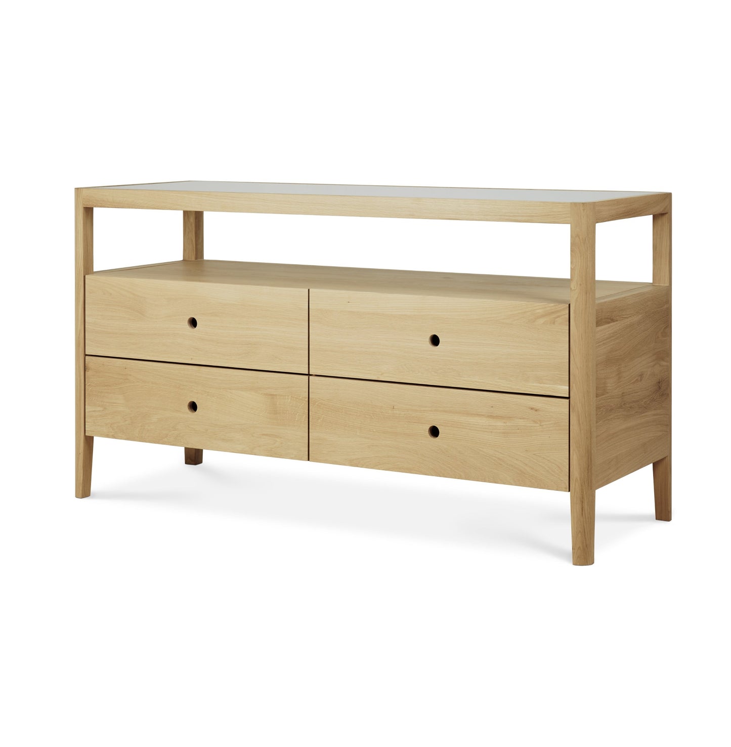 Ethnicraft sideboard Spindle chest of drawers oak