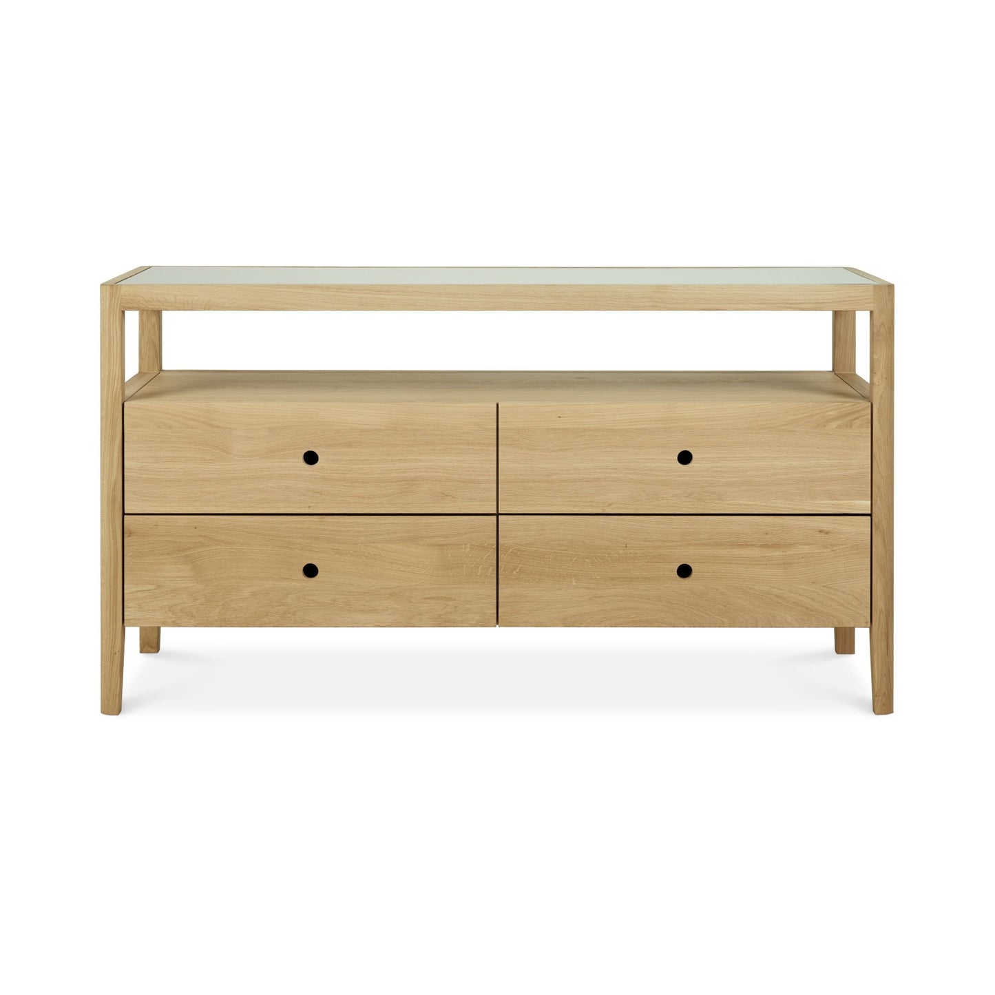 Ethnicraft sideboard Spindle chest of drawers oak
