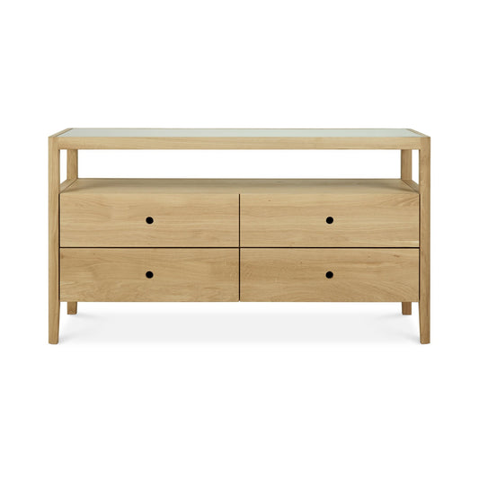 Ethnicraft sideboard Spindle chest of drawers oak
