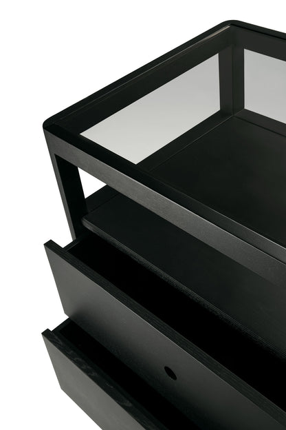 Ethnicraft sideboard Spindle chest of drawers black oak