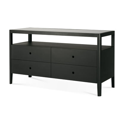 Ethnicraft sideboard Spindle chest of drawers black oak