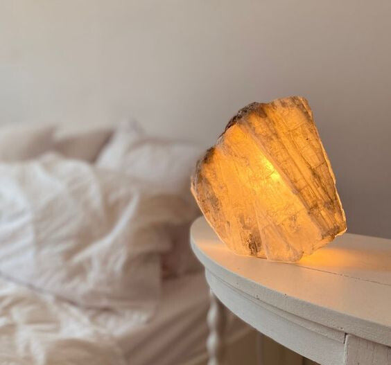 fe quartz seleniet lamp aan