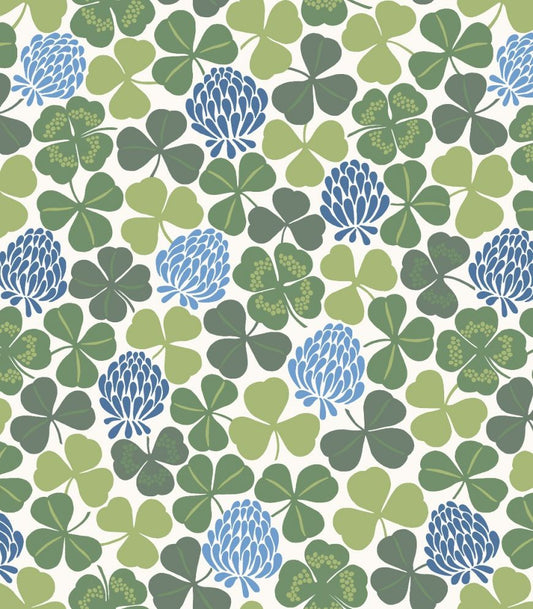 Gyllstad curtain fabric Lyckoklöver
