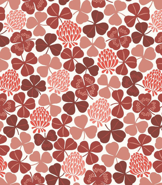 Gyllstad curtain fabric Lyckoklöver