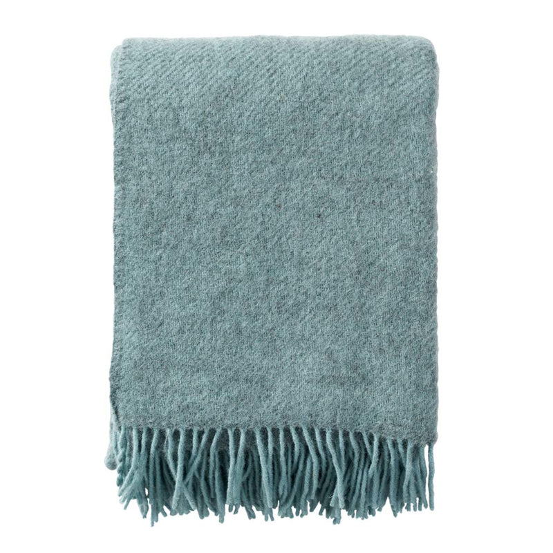 klippan wollen plaid gotland turquoise