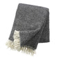 klippan wollen plaid knut donker grijs