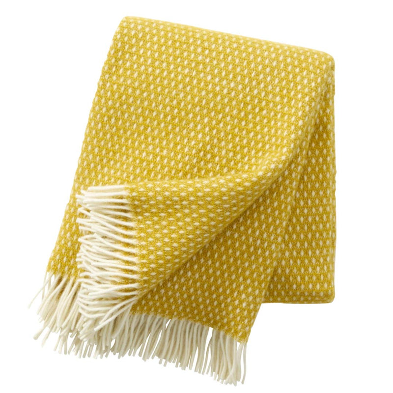klippan wollen plaid knut geel