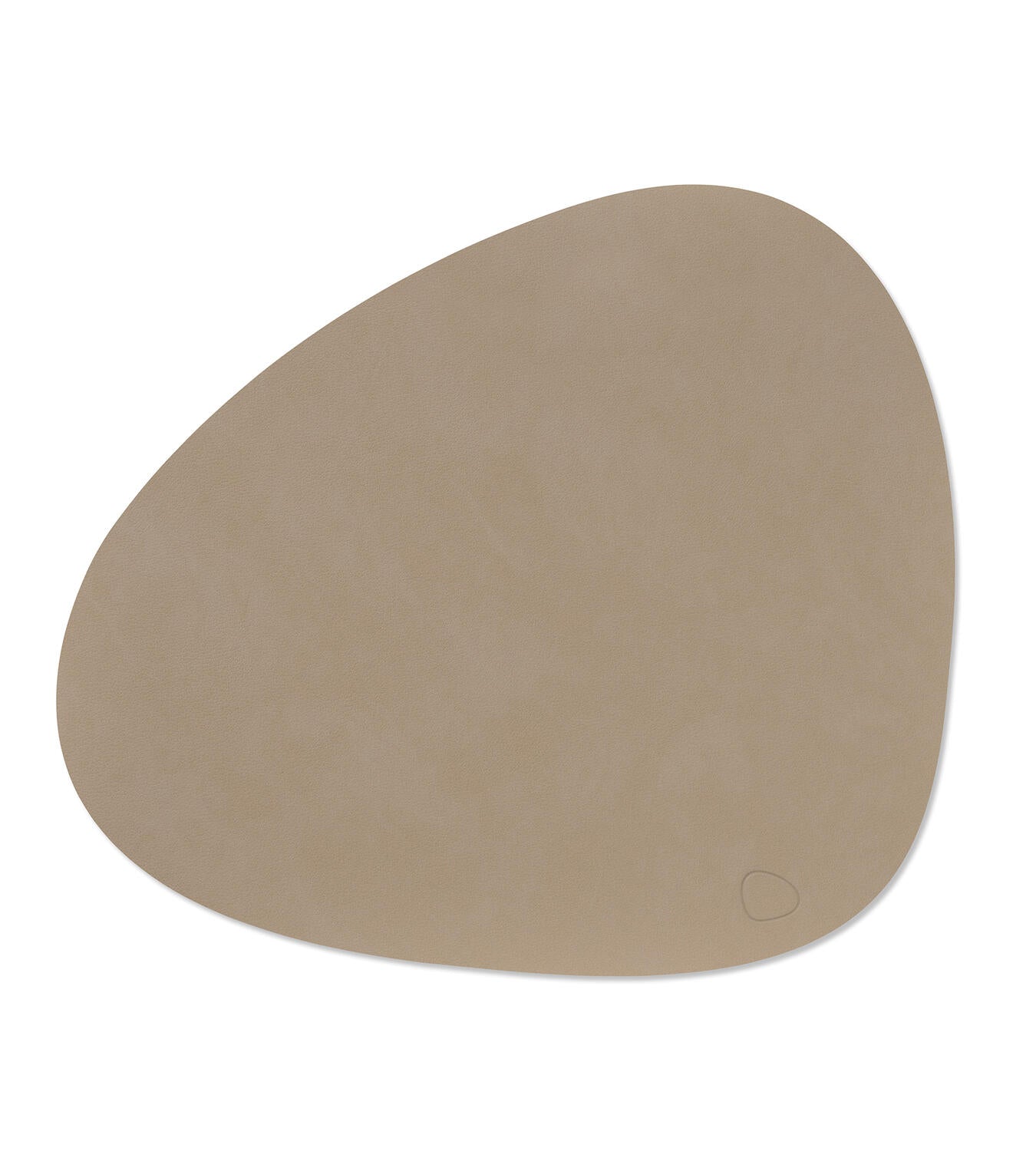 lind dna placemat van gerecyled leer nupo kleur clay brown