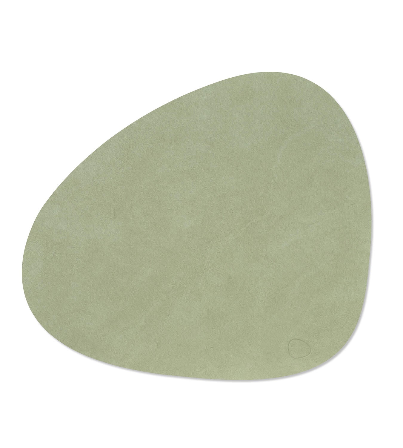 lind dna placemat van gerecyled leer nupo kleur olive green
