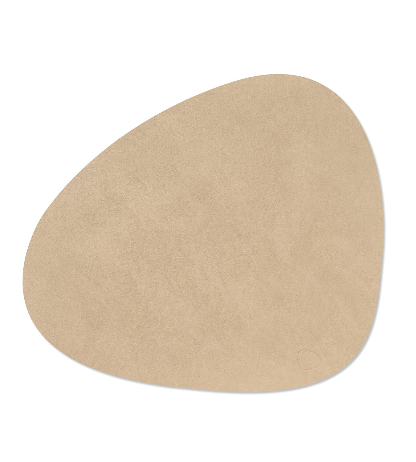 lind dna placemat van gerecyled leer nupo kleur sand
