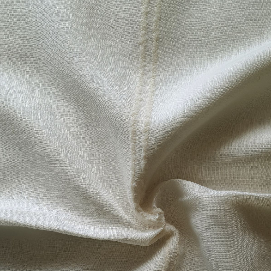 Arena gordijnstof Merino Stripe off white