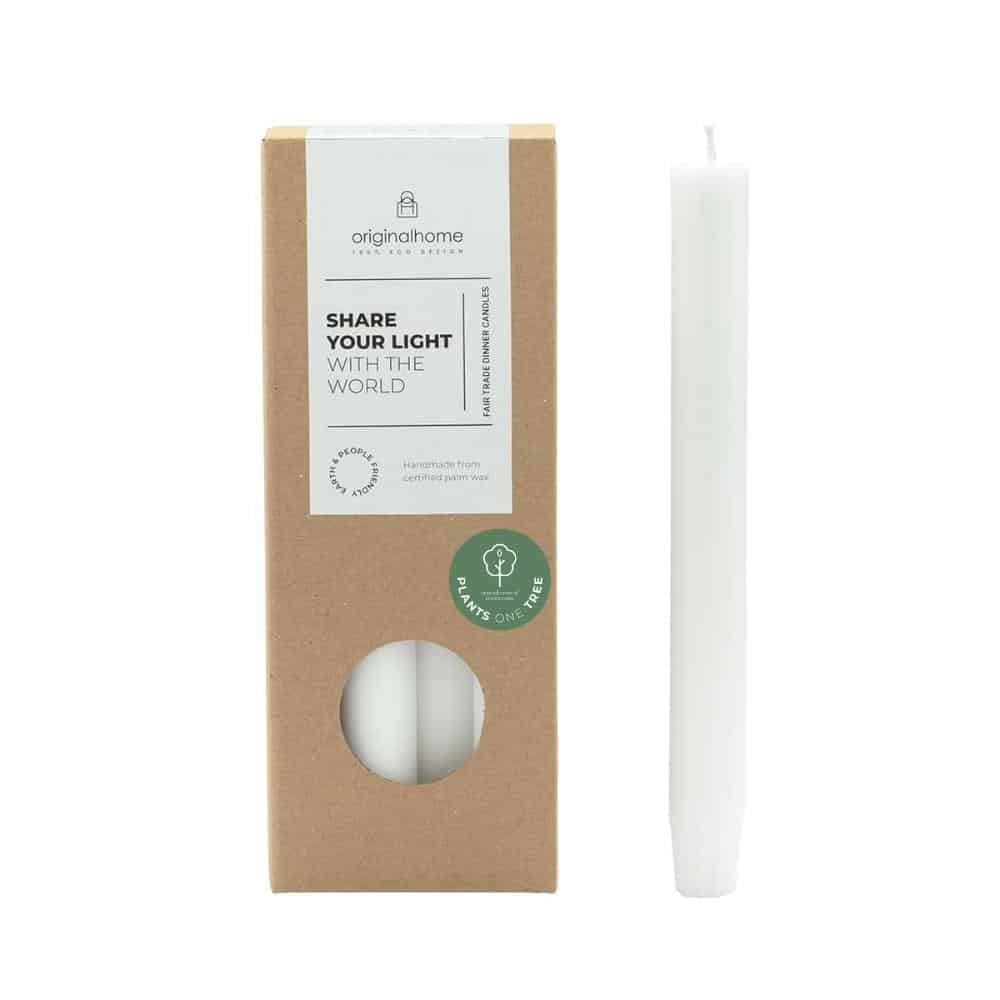 original home diner kaarsen set kleur wit