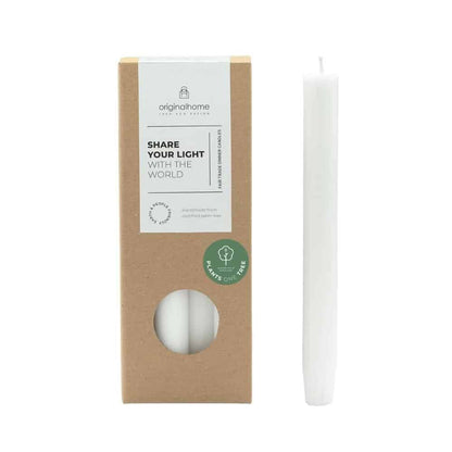 original home diner kaarsen set kleur wit