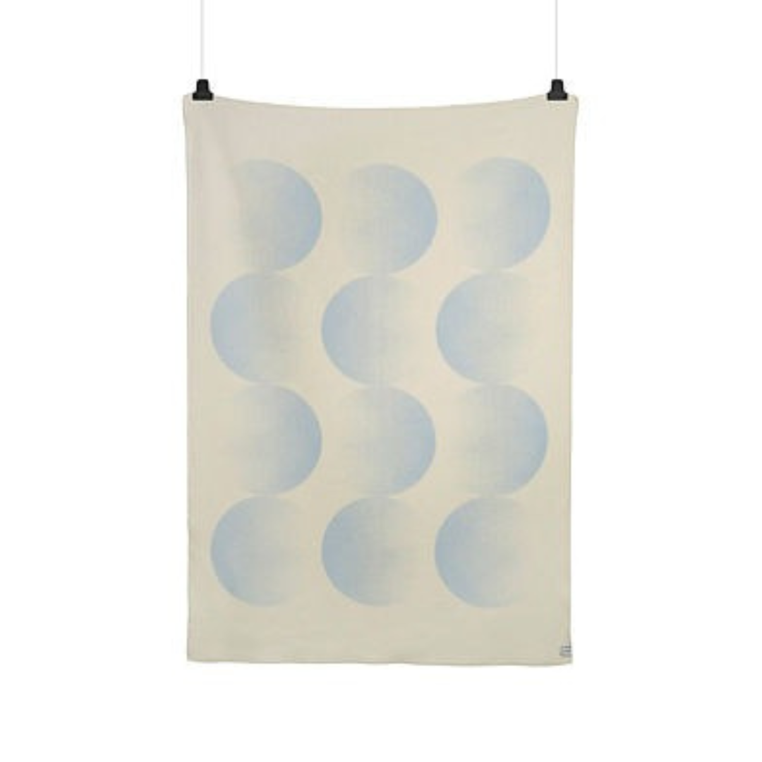 roros deken moon wol blauw achterkant voorkant