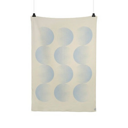roros deken moon wol blauw achterkant voorkant