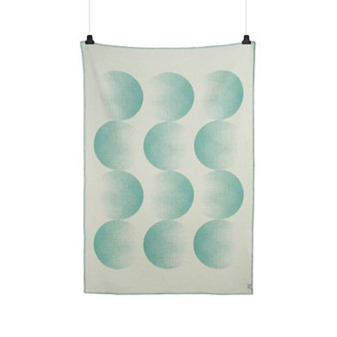 roros moon deken turquoise voorkant achterkant