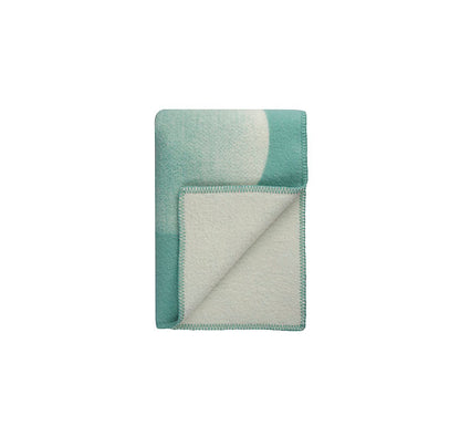 roros wollen plaid moon 5904 tranquille green opgevouwen
