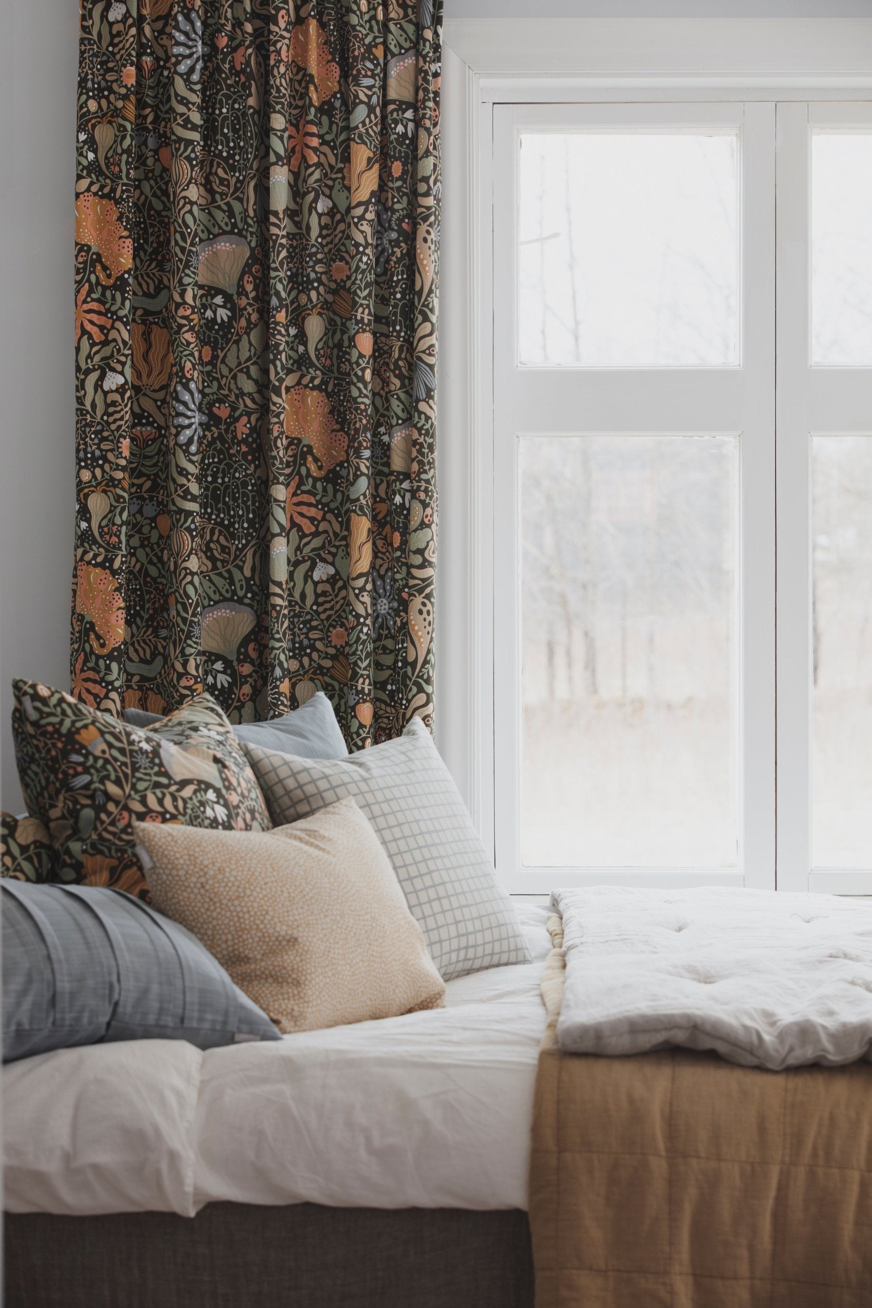 spira gordijnstof katoen scandinavisch patroon herfst collectie