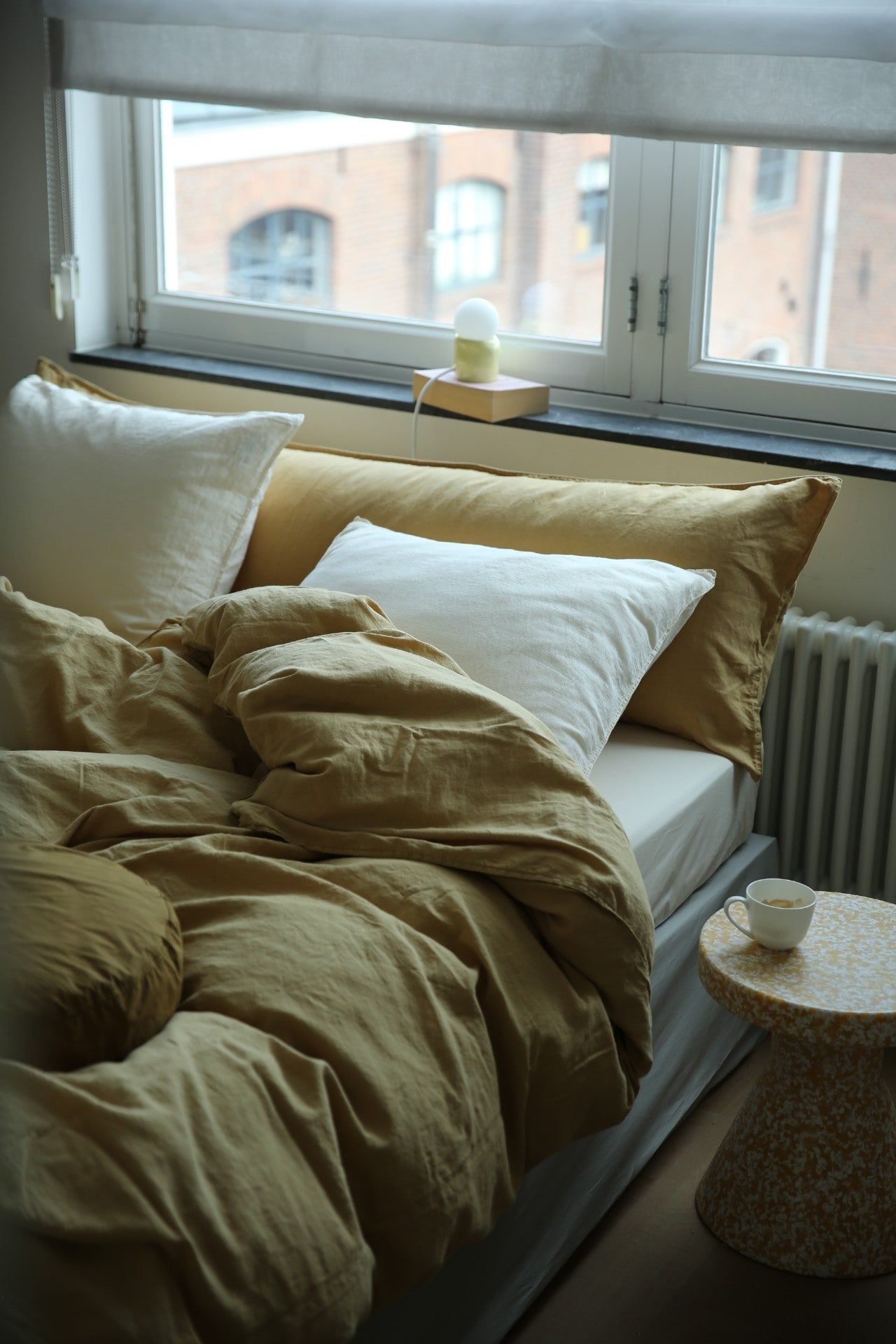 suite702 beddengoed linnen katoen kleur hay