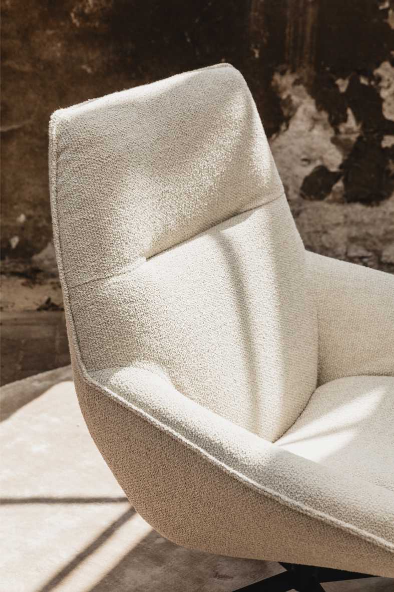 Van Binnen greenlabel draaifauteuil Maaike beige