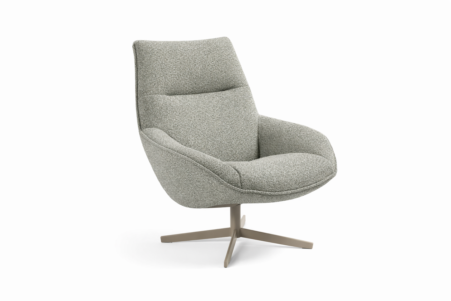 Van Binnen greenlabel draaifauteuil Maaike grijsgroen