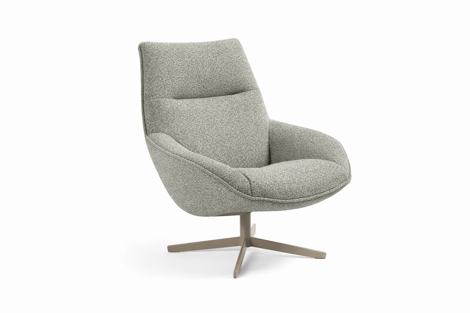 Van Binnen greenlabel draaifauteuil Maaike grijsgroen