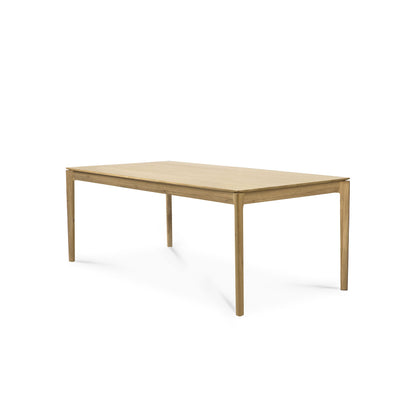Ethnicraft uitschuifbare eetkamertafel Bok eiken