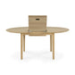 Ethnicraft extendable round dining table Bok oak
