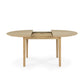 Ethnicraft extendable round dining table Bok oak