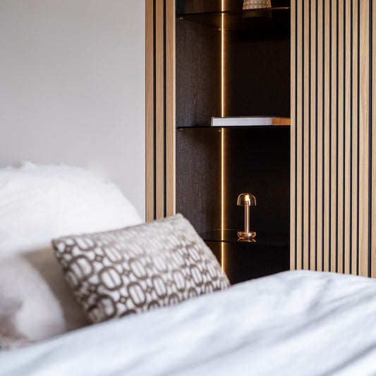 Humble table lamp Two gold/smoked