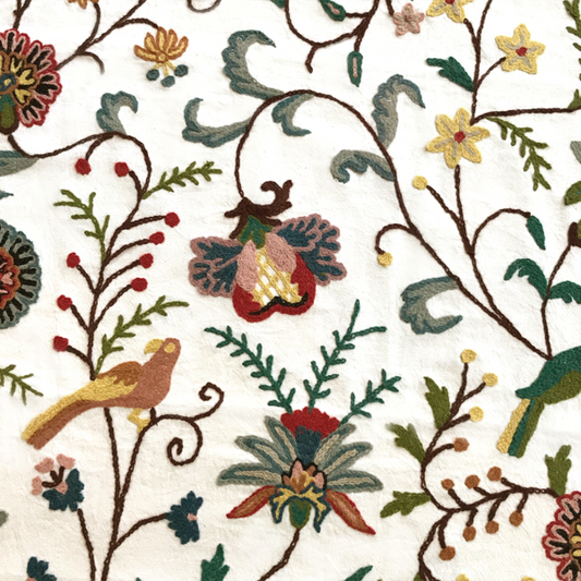 Capsicum curtain fabric Crewel