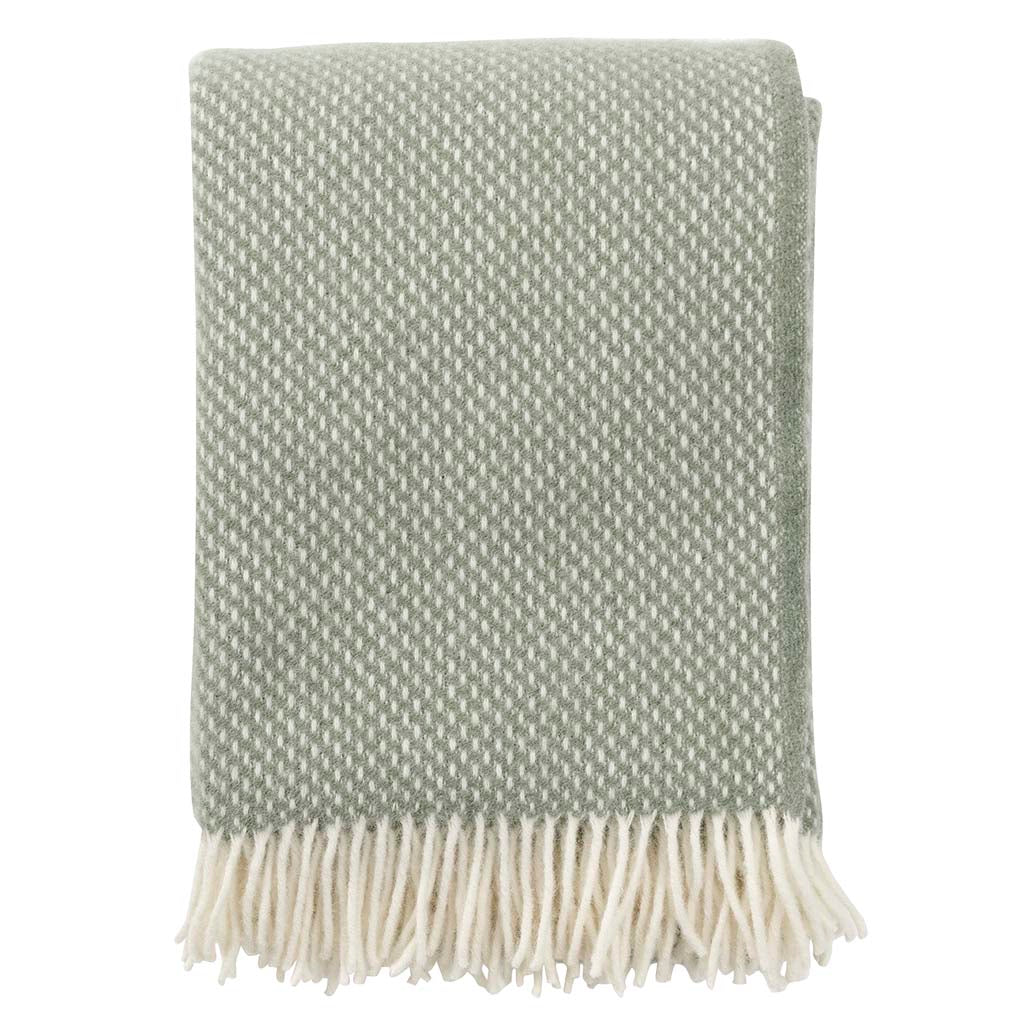 klippan wollen plaid preppy kleur dusty green