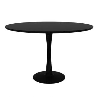 (127 cm) Ethnicraft Torsion dining table - Black
