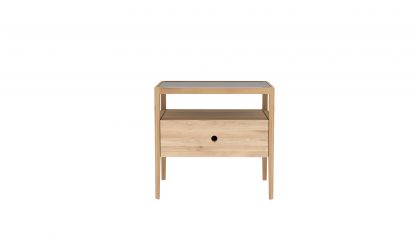 51245 Oak Spindle bedside table - 1 drawer_f