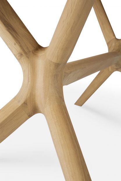 ethnicraft 50028 x dining table detail